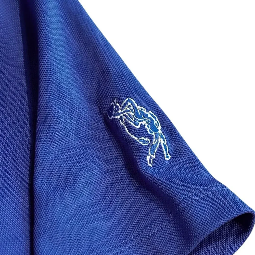 RLX Ralph Lauren Royal Blue Performance Polo Men's Medium Pocket CC Logo